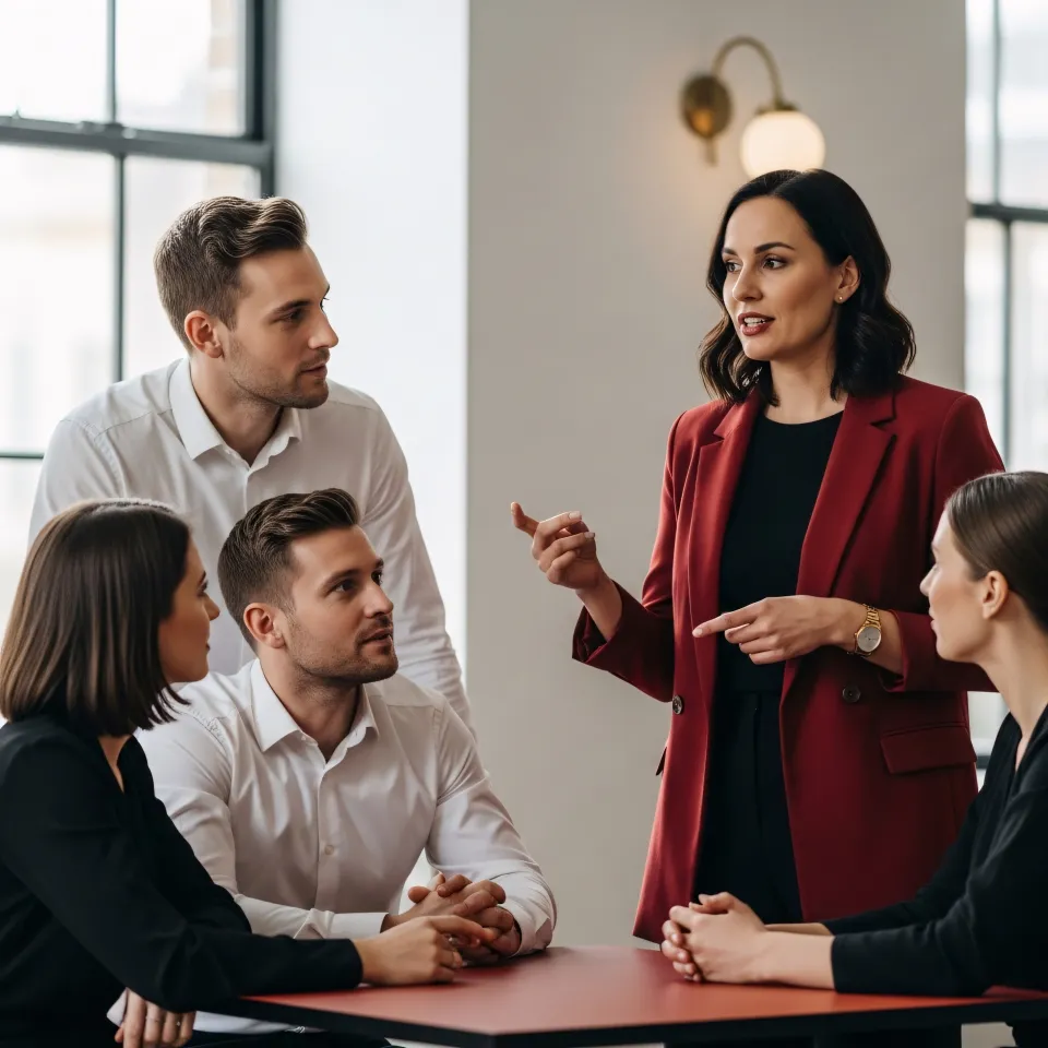 Empreendedores em reunião estratégica